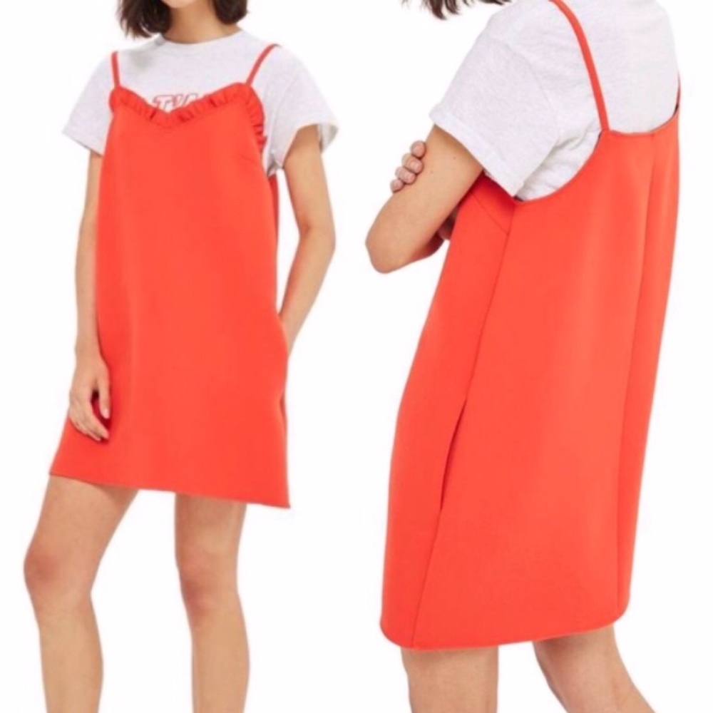 Topshop Ruffle Mini Dress